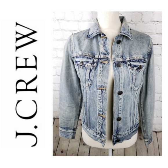 J. Crew Jackets & Blazers - J. Crew Indigo Jean Jacket Distressed Small